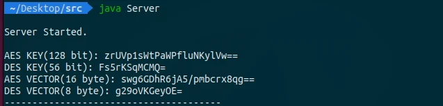 CryptMe server console
